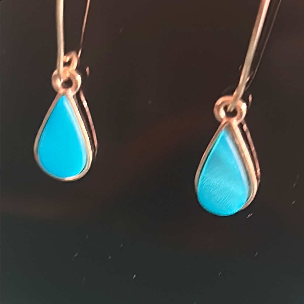 New Lot 5 Pais of Gold Wood and Multicolor Art Deco Boho Style Drop Earrings Set - Picture 9 of 12
